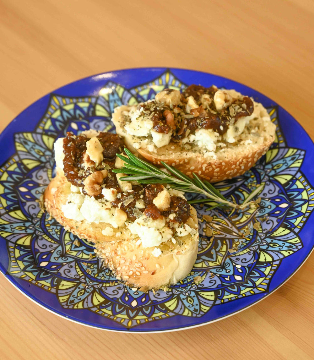 Goat Cheese & Fig Walnut Marmalade Toast